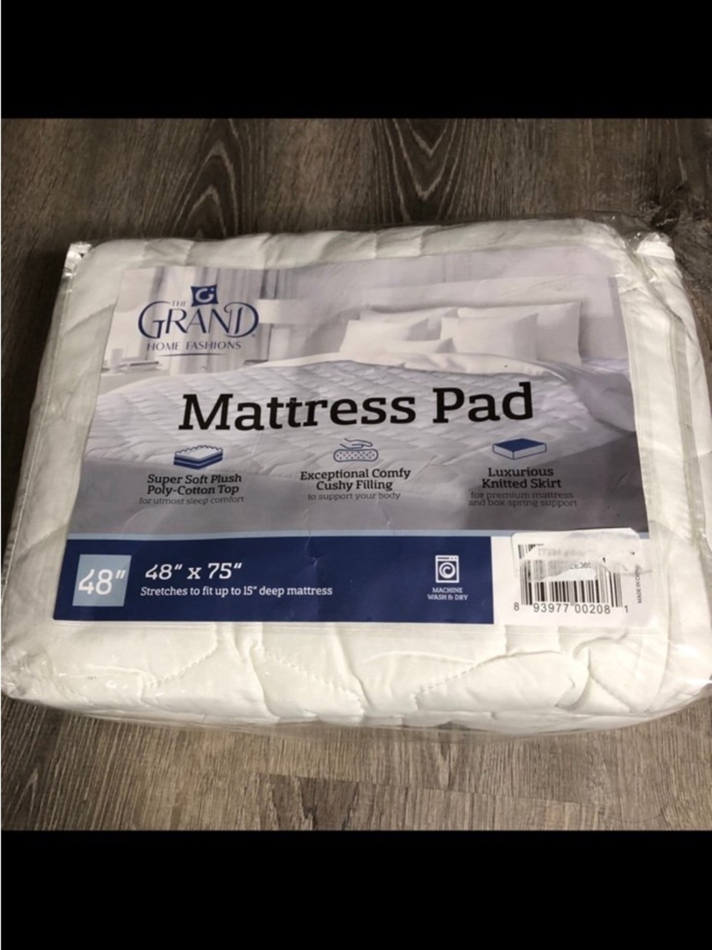 White Mattress Pad 48’x75’
